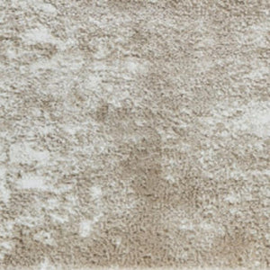 HomeRoots 4' Cream and Beige Abstract Distressed Area Rug – Soft, Stain-Resistant Design for Modern Spaces 4' X 6' 558820