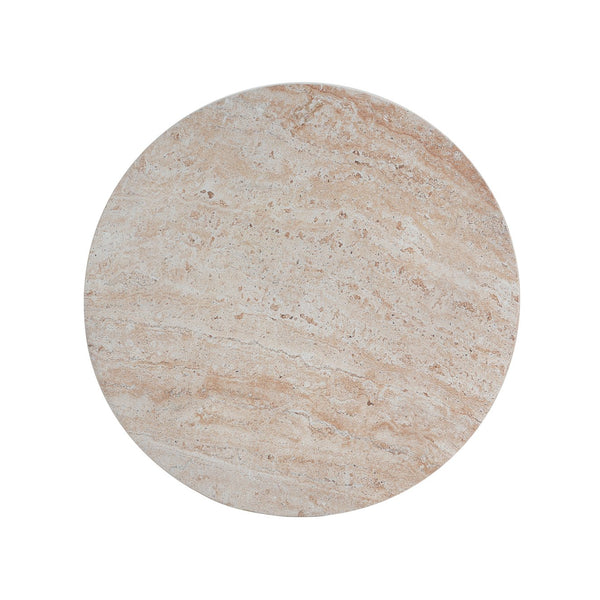 English Elm Christopher Knight Home® - Outdoor/Indoor Lightweight Concrete Side Table In Travertine Finish - Elegant Hourglass Design, Versatile Use N773P253809Z