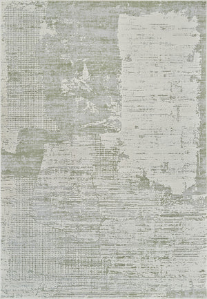 Homeroots 8' X 11' Beige And Green Abstract Distressed Area Rug  Polypropylene 558851