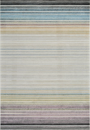 Homeroots 7' X 10' Beige And Blue Abstract Distressed Area Rug  Polypropylene 558870
