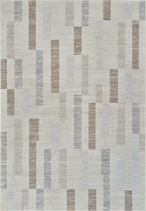 Homeroots 8' X 11' Beige And Brown Abstract Distressed Area Rug  Polypropylene 558883