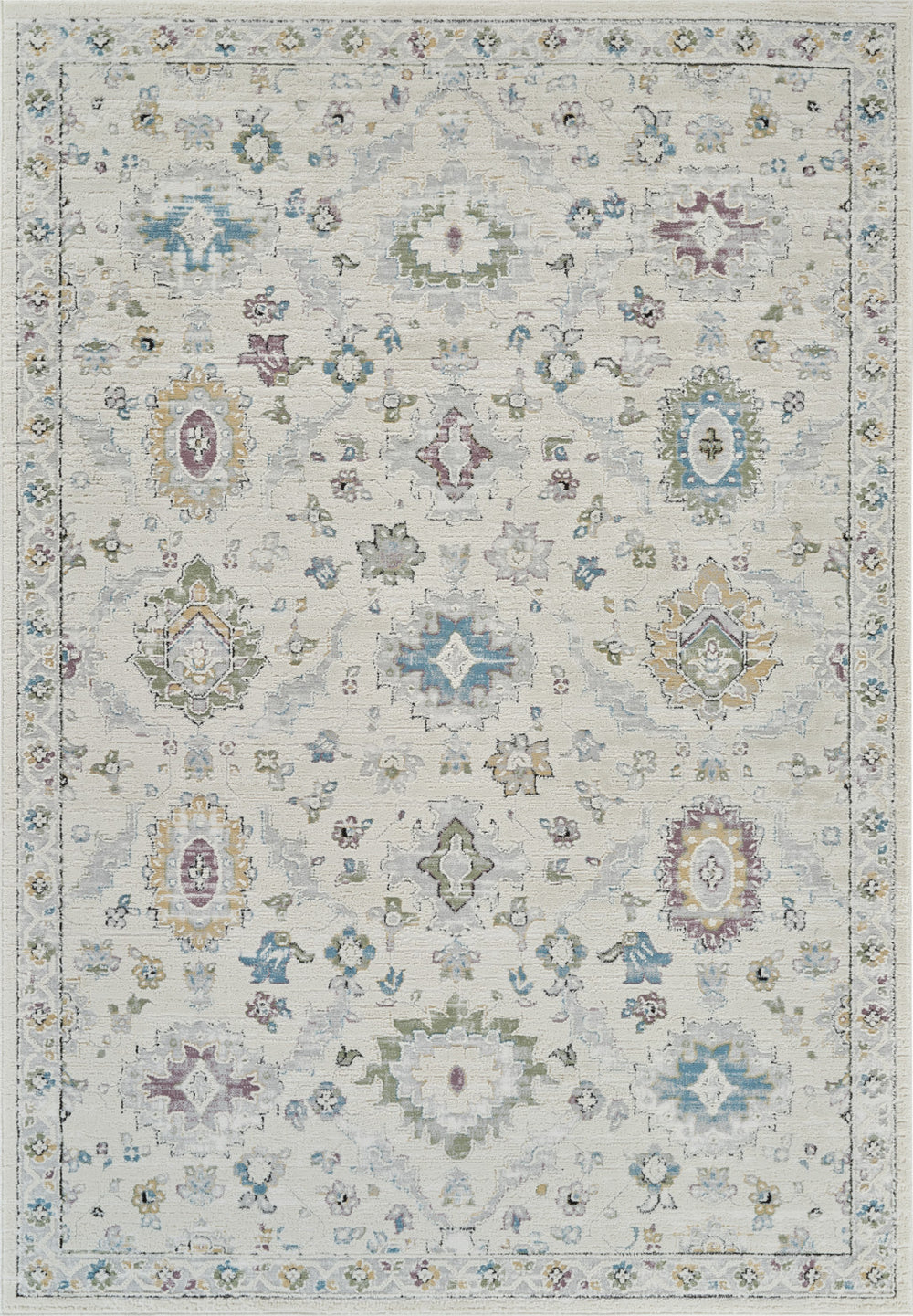 Homeroots 8' X 11' Cream And Beige Abstract Distressed Area Rug  Polypropylene 558887