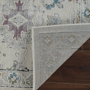 Homeroots 8' X 11' Cream And Beige Abstract Distressed Area Rug  Polypropylene 558887