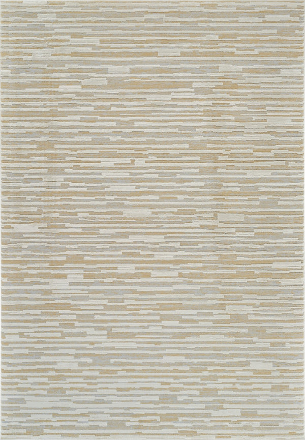 HomeRoots 4' Beige and Brown Abstract Distressed Area Rug - Modern, Stain-Resistant Design for Any Space 5' X 8' 558893