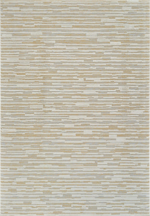 HomeRoots 4' Beige and Brown Abstract Distressed Area Rug - Modern, Stain-Resistant Design for Any Space 5' X 8' 558893