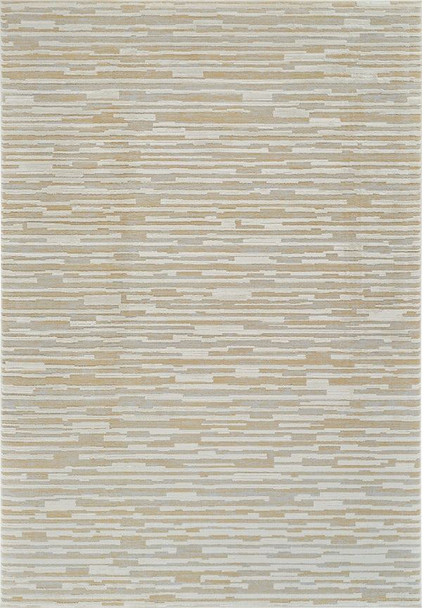 HomeRoots 4' Beige and Brown Abstract Distressed Area Rug - Modern, Stain-Resistant Design for Any Space 5' X 8' 558893