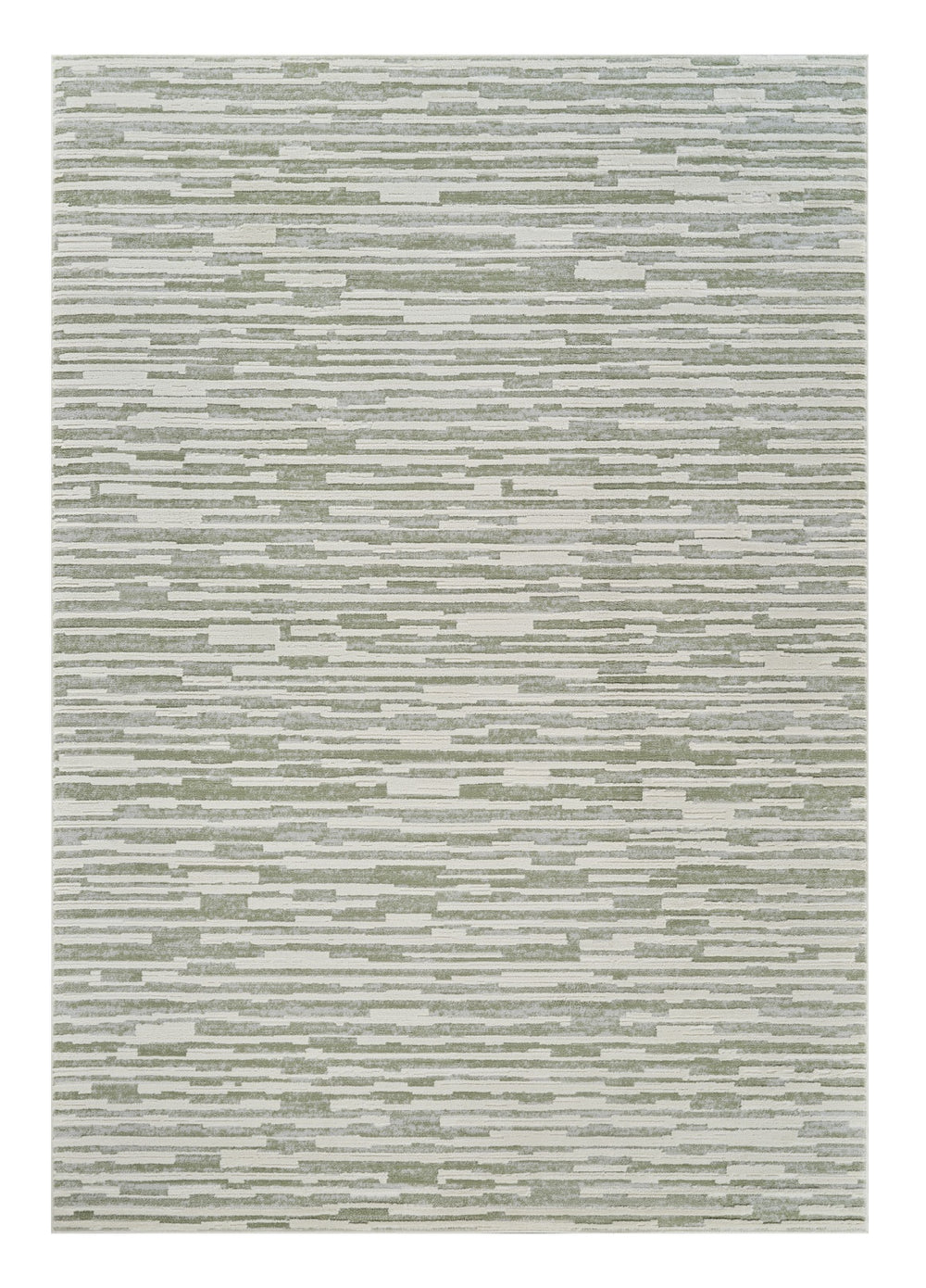 Homeroots 5' X 8' Beige And Green Abstract Distressed Area Rug  Polypropylene 558897
