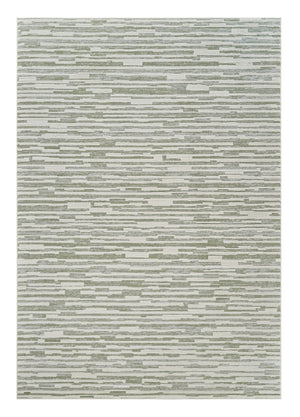 Homeroots 5' X 8' Beige And Green Abstract Distressed Area Rug  Polypropylene 558897