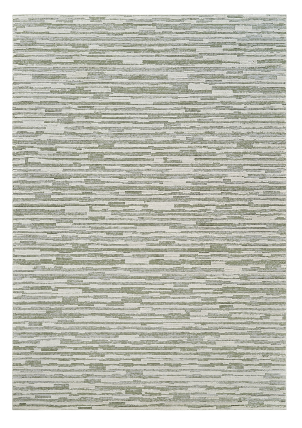 Homeroots 8' X 11' Beige And Green Abstract Distressed Area Rug  Polypropylene 558899