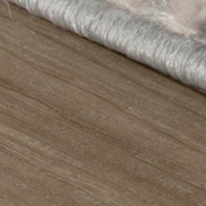 Homeroots 8' X 11' Gray And Beige Oriental Distressed Area Rug  Polyester 558907