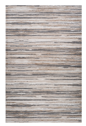 Homeroots 8' X 11' Beige And Gray Abstract Distressed Area Rug  Polyester 558915