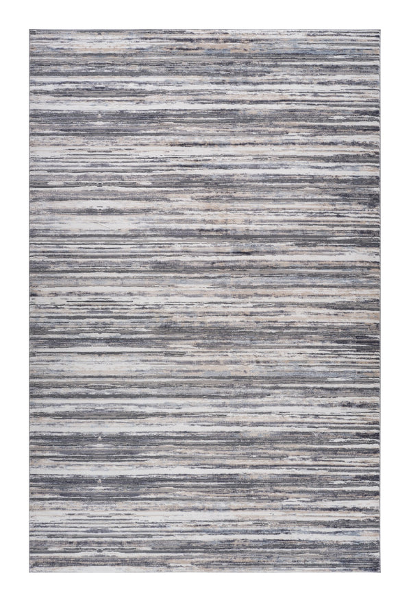 Homeroots 7' X 10' Blue And Gray Abstract Distressed Area Rug  Polyester 558918