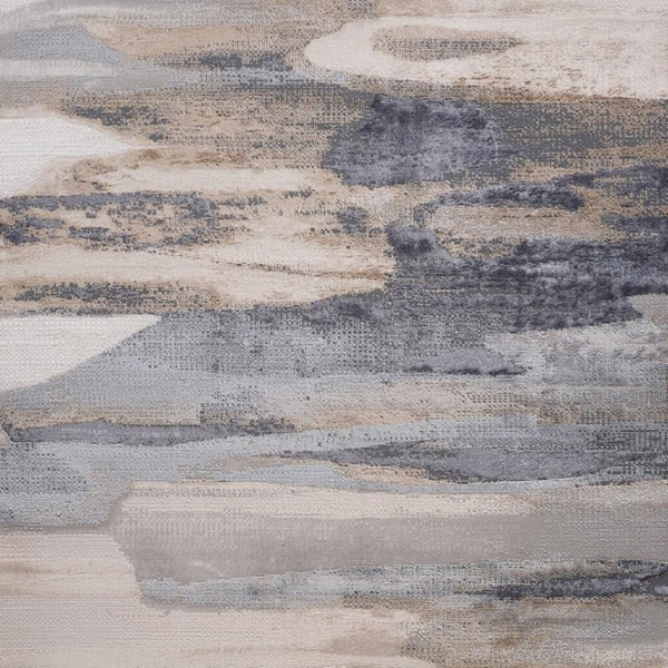 HomeRoots 5' Blue and Beige Abstract Distressed Area Rug – Modern, Durable, Family-Friendly Design for Any Space 8' X 11' 558939