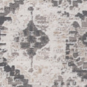 HomeRoots 7' Abstract Beige and Gray Distressed Area Rug - Stylish, Low-Maintenance Design for Any Room 8' X 11' 558943