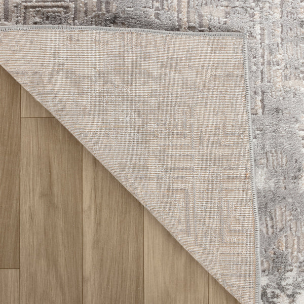 Homeroots 5' X 8' Gray And Beige Abstract Distressed Area Rug  Polyester 558949