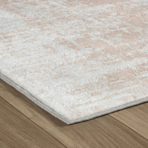 HomeRoots 5' Abstract Distressed Area Rug in Beige and Brown – Modern, Durable Design for Every Space 7' X 10' 558966