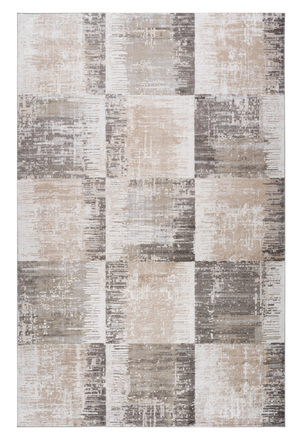 Homeroots 8' X 11' Beige And Brown Abstract Distressed Area Rug  Polyester 558967