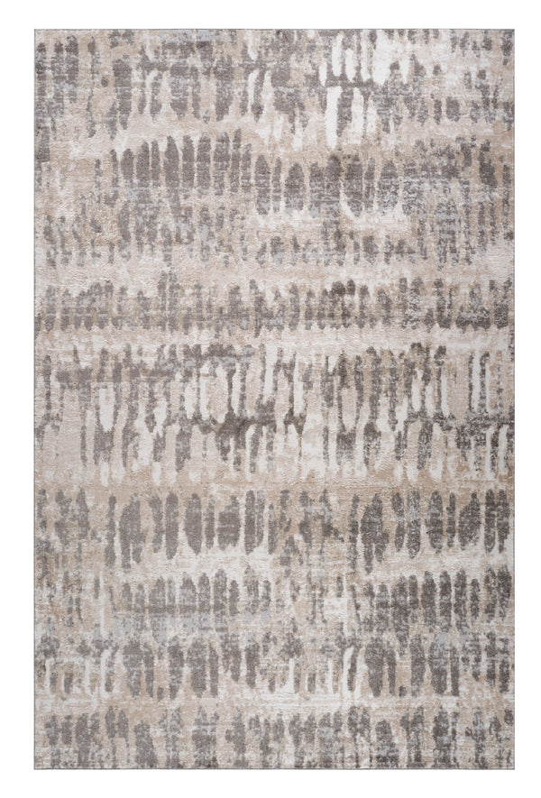 Homeroots 5' X 8' Beige And Brown Abstract Distressed Area Rug  Polyester 558969