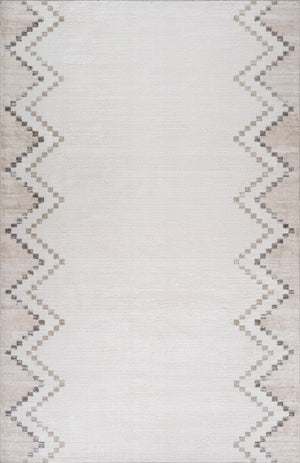 Homeroots 8' X 11' Beige And Brown Abstract Distressed Area Rug  Polyester 558975