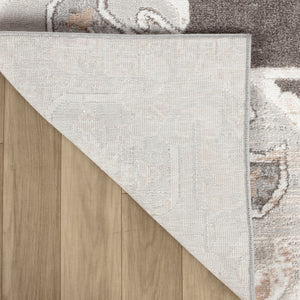Homeroots 5' X 8' Gray And Brown Southwestern Distressed Area Rug  Polyester 558993