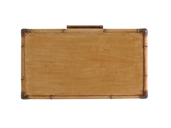 Lexington Tommy Bahama Home Bridgetown Chest: Luxurious 7-drawer Storage With Raffia Fronts & Bamboo Accents For Elegant Living Bermuda Sands  558-306