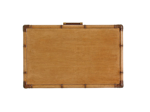 Lexington Tommy Bahama Home Parrot Cay Nightstand: Embrace Casual Elegance With Bamboo Accents And Raffia Textures For Luxury Appeal Bermuda Sands  558-621