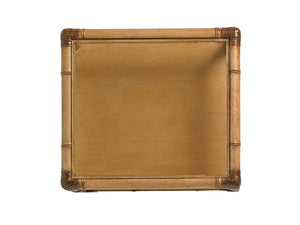 Lexington Tommy Bahama Home Bayshore Night Table - Elegant Glass Top, Woven Raffia Design, Perfect For Cozy Spaces And Style Bermuda Sands  558-622