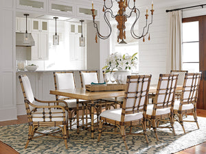 Lexington Tommy Bahama Home Caneel Bay Dining Table - Embrace Casual Elegance With Luxurious Design For Effortless Entertaining Bermuda Sands  558-876c