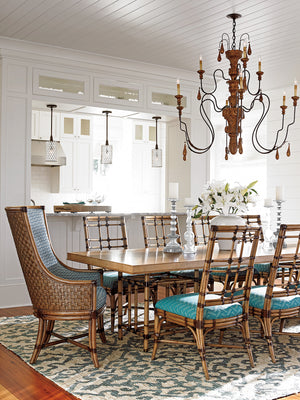 Lexington Tommy Bahama Home Caneel Bay Dining Table - Embrace Casual Elegance With Luxurious Design For Effortless Entertaining Bermuda Sands  558-876c