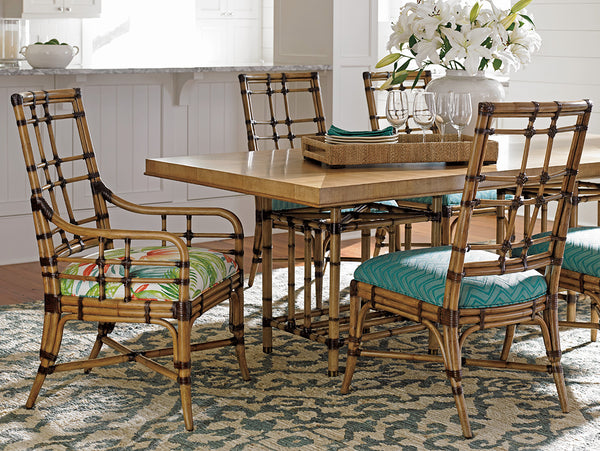 Lexington Tommy Bahama Home Caneel Bay Dining Table - Embrace Casual Elegance With Luxurious Design For Effortless Entertaining Bermuda Sands  558-876c