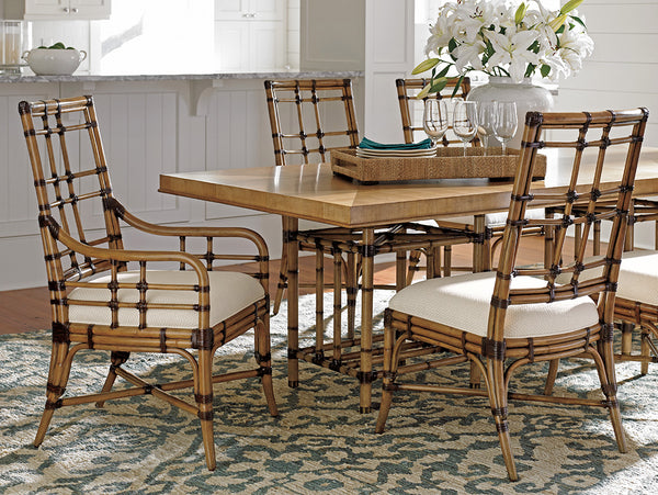 Lexington Tommy Bahama Home Caneel Bay Dining Table - Embrace Casual Elegance With Luxurious Design For Effortless Entertaining Bermuda Sands  558-876c