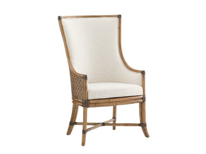 Lexington Tommy Bahama Home Balfour Host Chair - Embrace Casual Elegance With Luxurious Comfort And Natural Textures For Dining Bermuda Sands  558-885-01