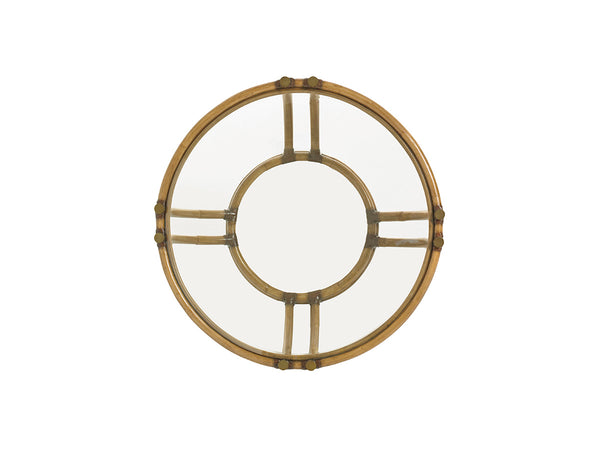 Lexington Tommy Bahama Home Turtle Beach Cocktail Table - Luxurious Rattan Design With Tempered Glass Top For Elegant Living Spaces Bermuda Sands  558-943