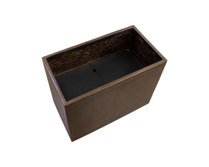 Sunpan LEILANI PLANTER - MEDIUM - ELEGANT ANTIQUE BRONZE DESIGN FOR UPSCALE INTERIORS & OUTDOOR SPACES Gold 111141
