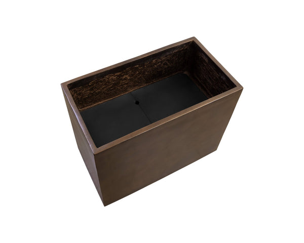 Sunpan LEILANI PLANTER - MEDIUM - ELEGANT ANTIQUE BRONZE DESIGN FOR UPSCALE INTERIORS & OUTDOOR SPACES Gold 111141