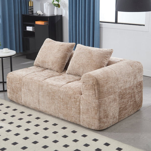 English Elm United Chenille Loveseat Sofa – Stylish Modular Sleeper For Small Spaces, Comfort & Versatility! W1568P255135-GIGA