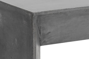 Sunpan NOMAD Concrete Coffee Table - Modern Minimalist Grey Design with Sculptural Depth for Living Rooms 101554