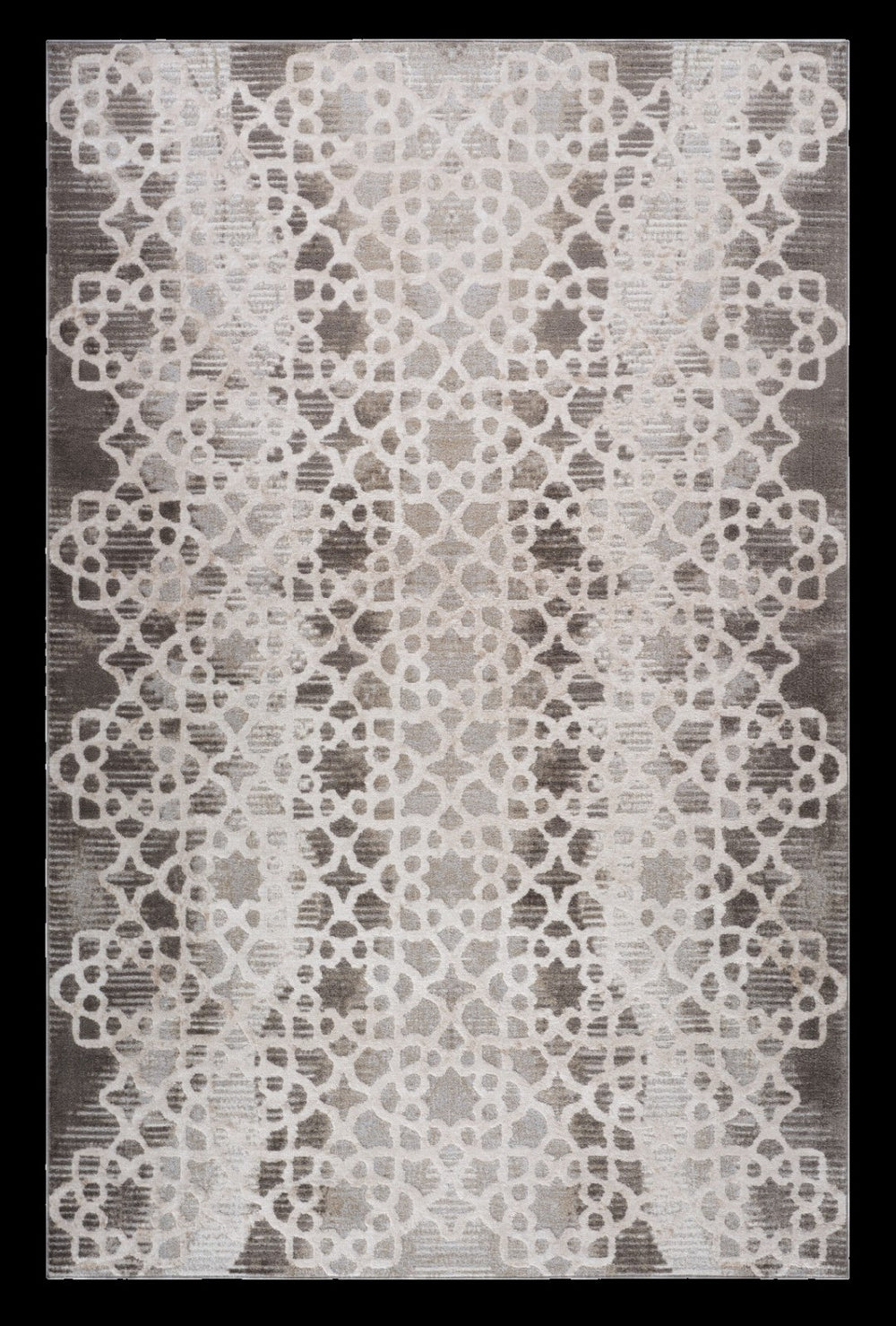 HomeRoots 5' Abstract Distressed Area Rug in Brown and Beige – Modern Warmth for High-Traffic Spaces 5' X 8' 559001