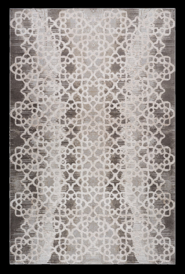 Homeroots 5' X 8' Brown And Beige Abstract Distressed Area Rug  Polyester 559001