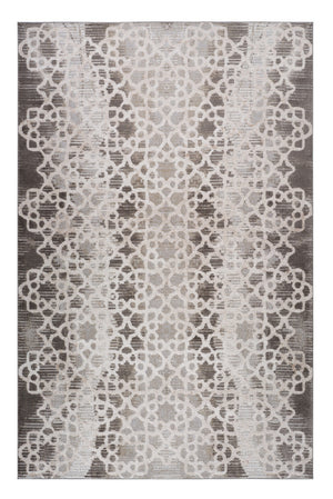 Homeroots 7' X 10' Brown And Beige Abstract Distressed Area Rug  Polyester 559002