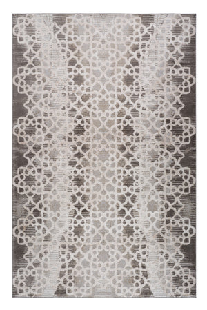 Homeroots 7' X 10' Brown And Beige Abstract Distressed Area Rug  Polyester 559002