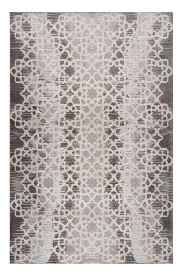 Homeroots 8' X 11' Brown And Beige Abstract Distressed Area Rug  Polyester 559003