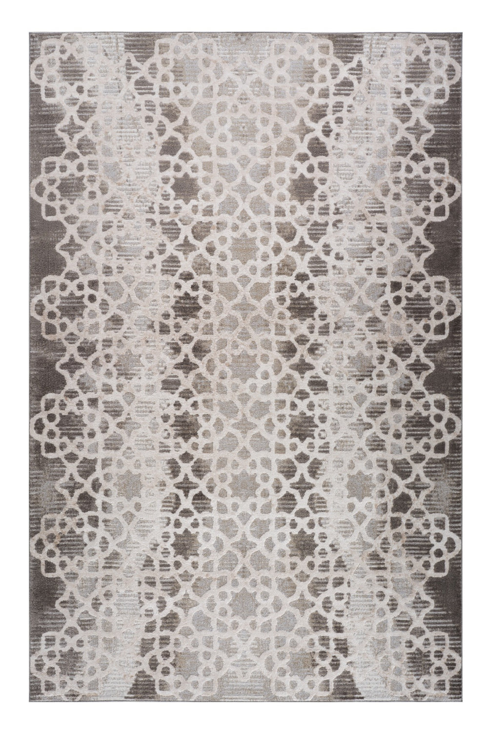 Homeroots 8' X 11' Brown And Beige Abstract Distressed Area Rug  Polyester 559003