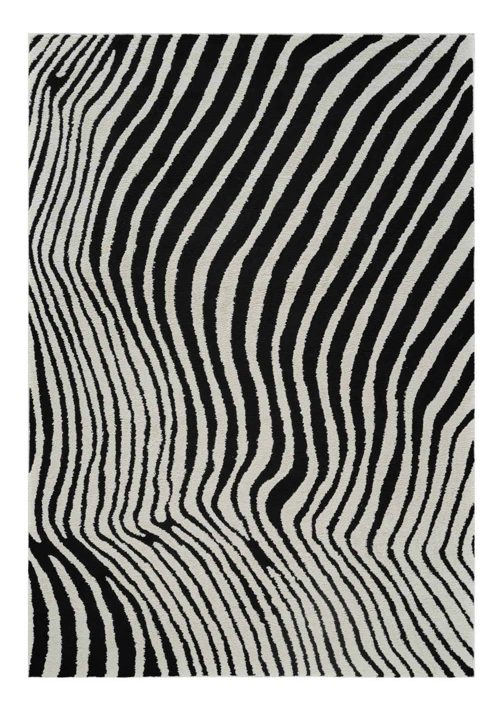 Homeroots 8' X 11' Cream And Black Abstract Distressed Area Rug  Polypropylene 559019