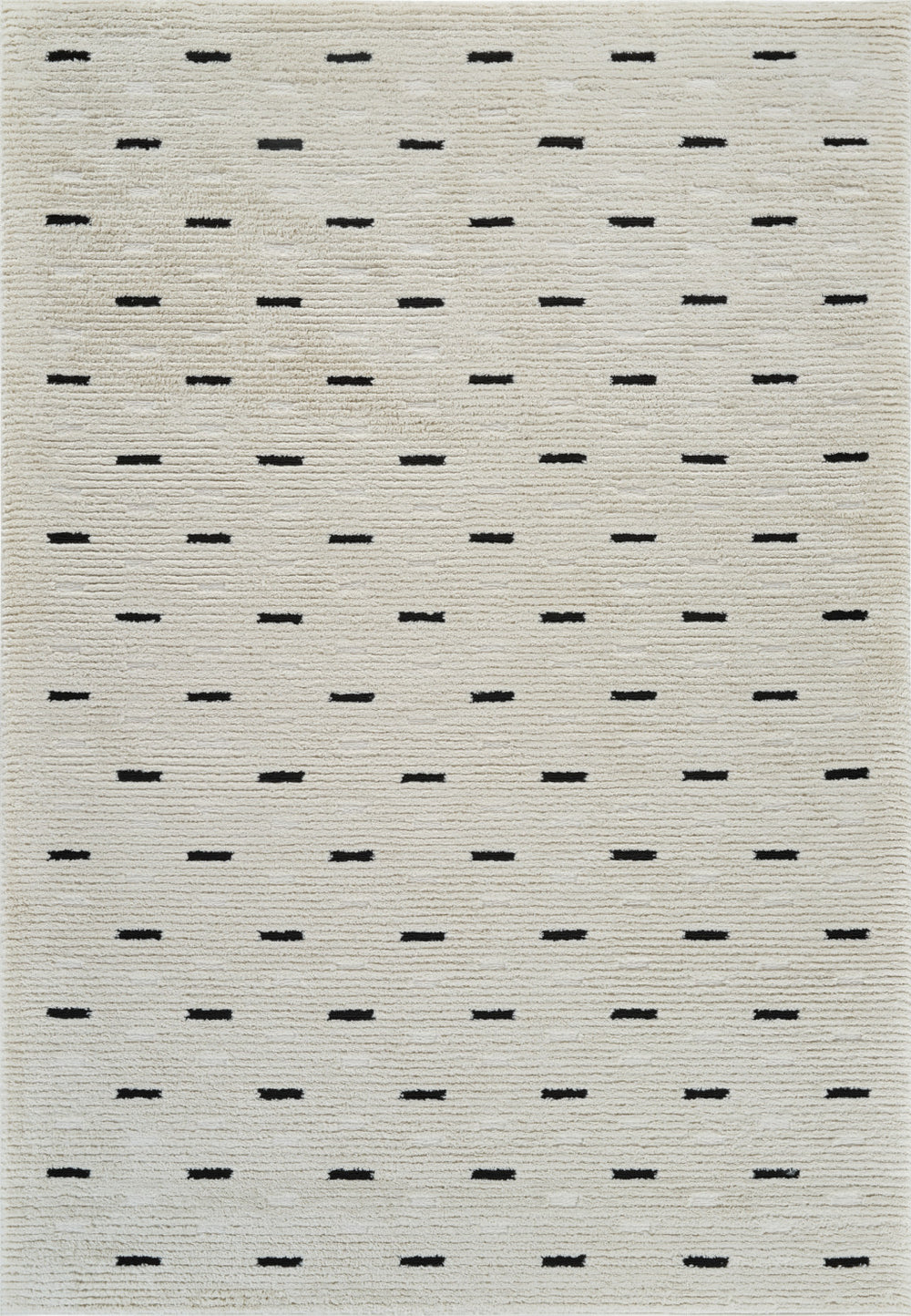 Homeroots 8' X 11' Cream And Black Abstract Distressed Area Rug  Polypropylene 559047