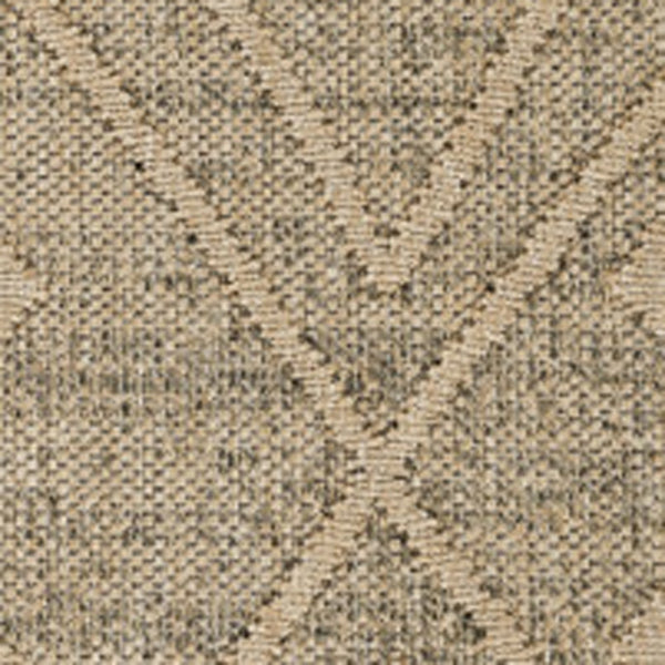 Homeroots 4' X 6' Beige And Brown Geometric Distressed Indoor Outdoor Area Rug  Polypropylene 559074