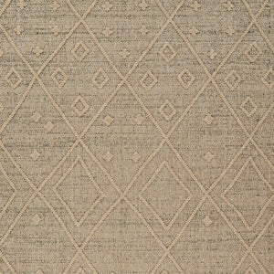HomeRoots 5' Beige and Brown Geometric Distressed Area Rug – Durable, Stylish for Indoor and Outdoor Spaces 7' X 10' 559076