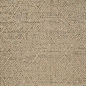 HomeRoots 5' Beige and Brown Geometric Distressed Area Rug – Durable, Stylish for Indoor and Outdoor Spaces 8' X 11' 559077