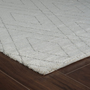 Homeroots 4' X 6' Beige And Gray Abstract Non Skid Area Rug  Polyester 559079