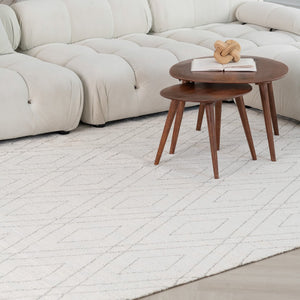 Homeroots 8' X 11' Beige And Gray Abstract Non Skid Area Rug  Polyester 559082